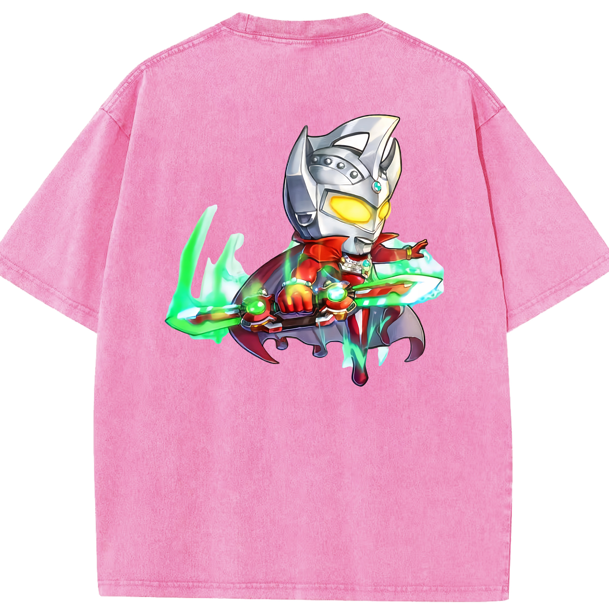 （画像用） ウルトラマン Ultraman 綿100% ヴィンテージ風 半袖Tシャツ（背面プリント）